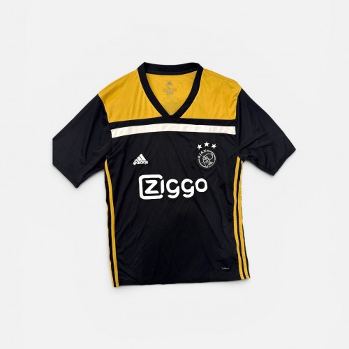ADIDAS AJAX FOOTBALL SHIRT BLACK/GOLD